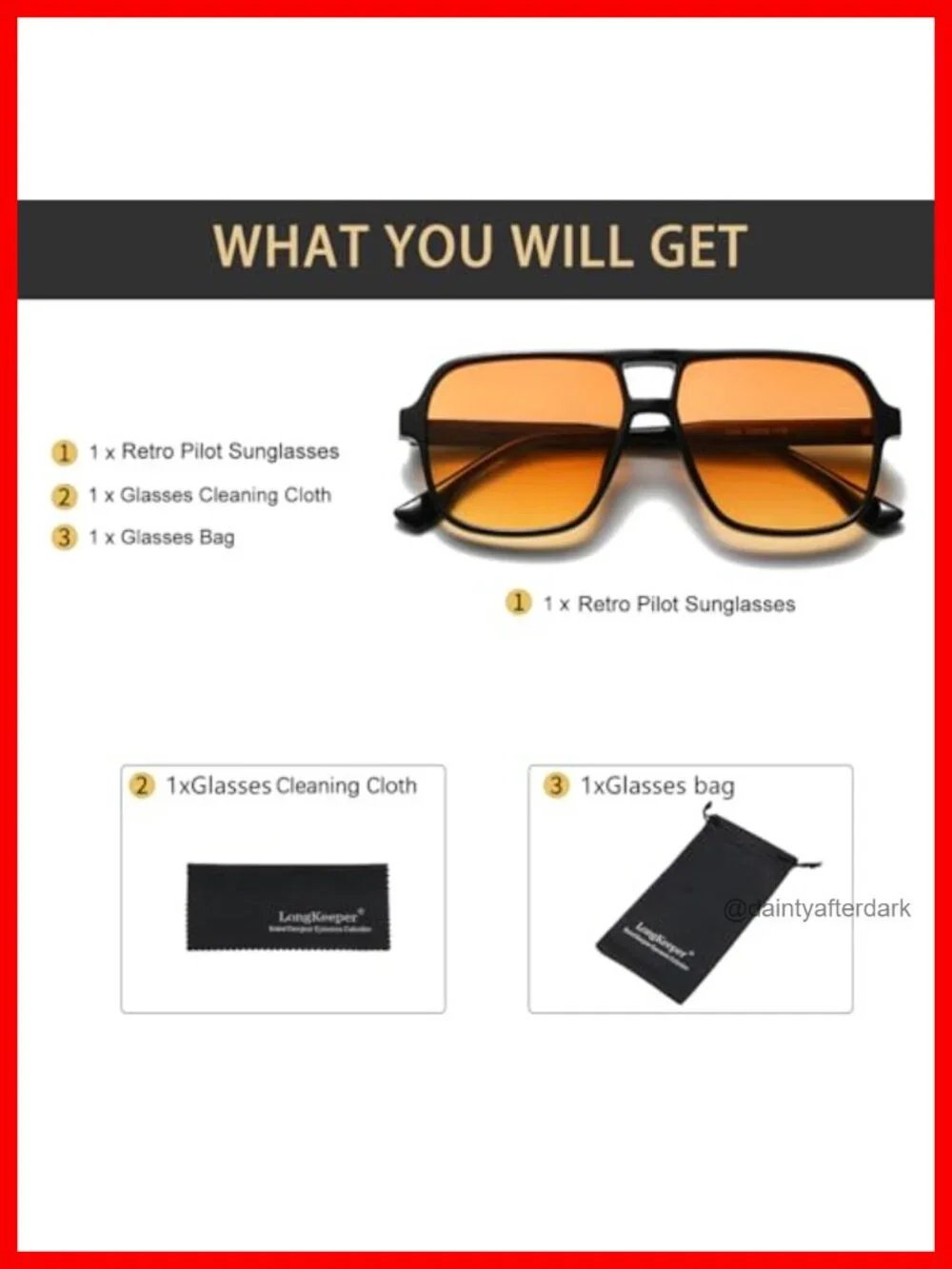 Retro Oversized Square Sunglasses Unisex UV400 70s Vintage Pilot Shades